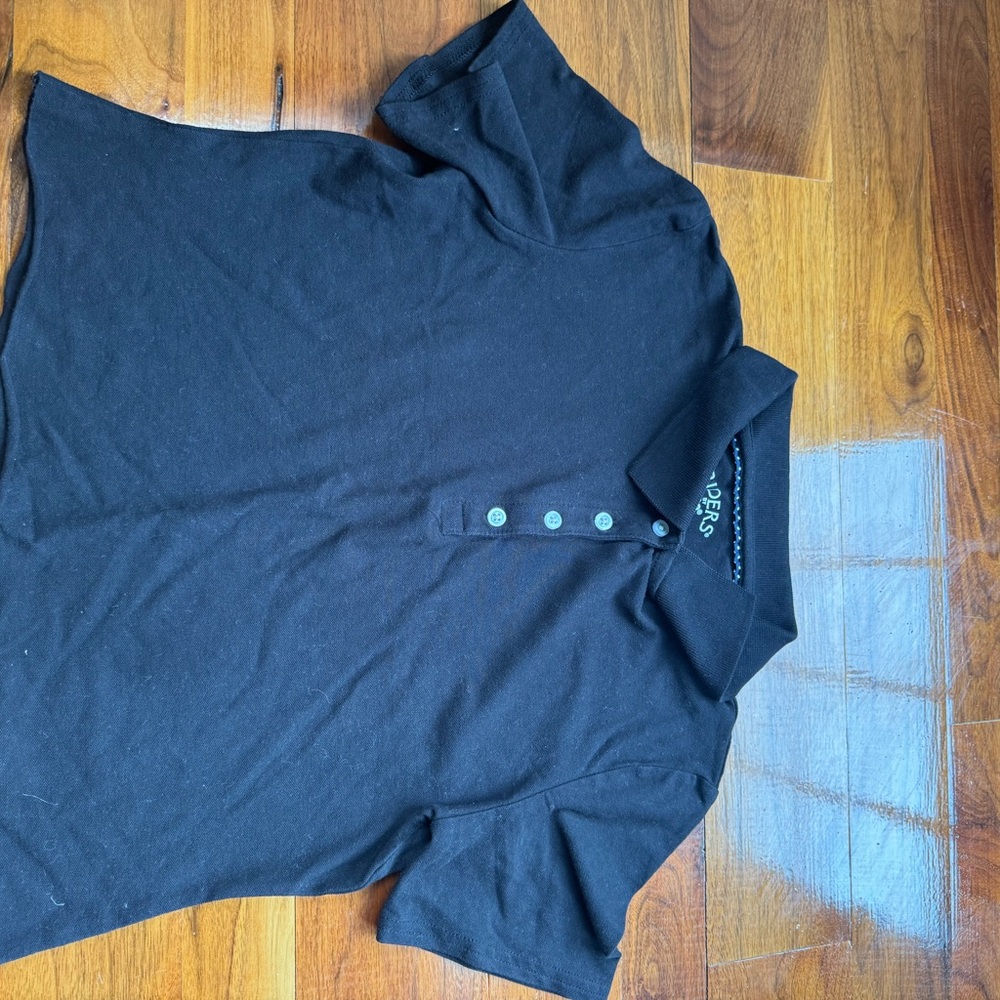 Lee Black Polo Shirt with Classic Collar and Short Sleeves